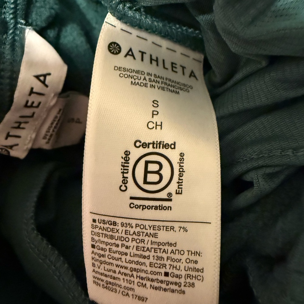 Athleta Forest Teal Drawstring Track Joggers - image 4